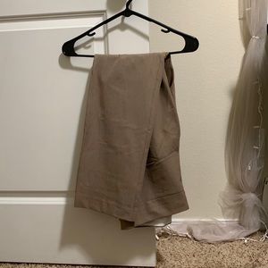 Straight legged slacks